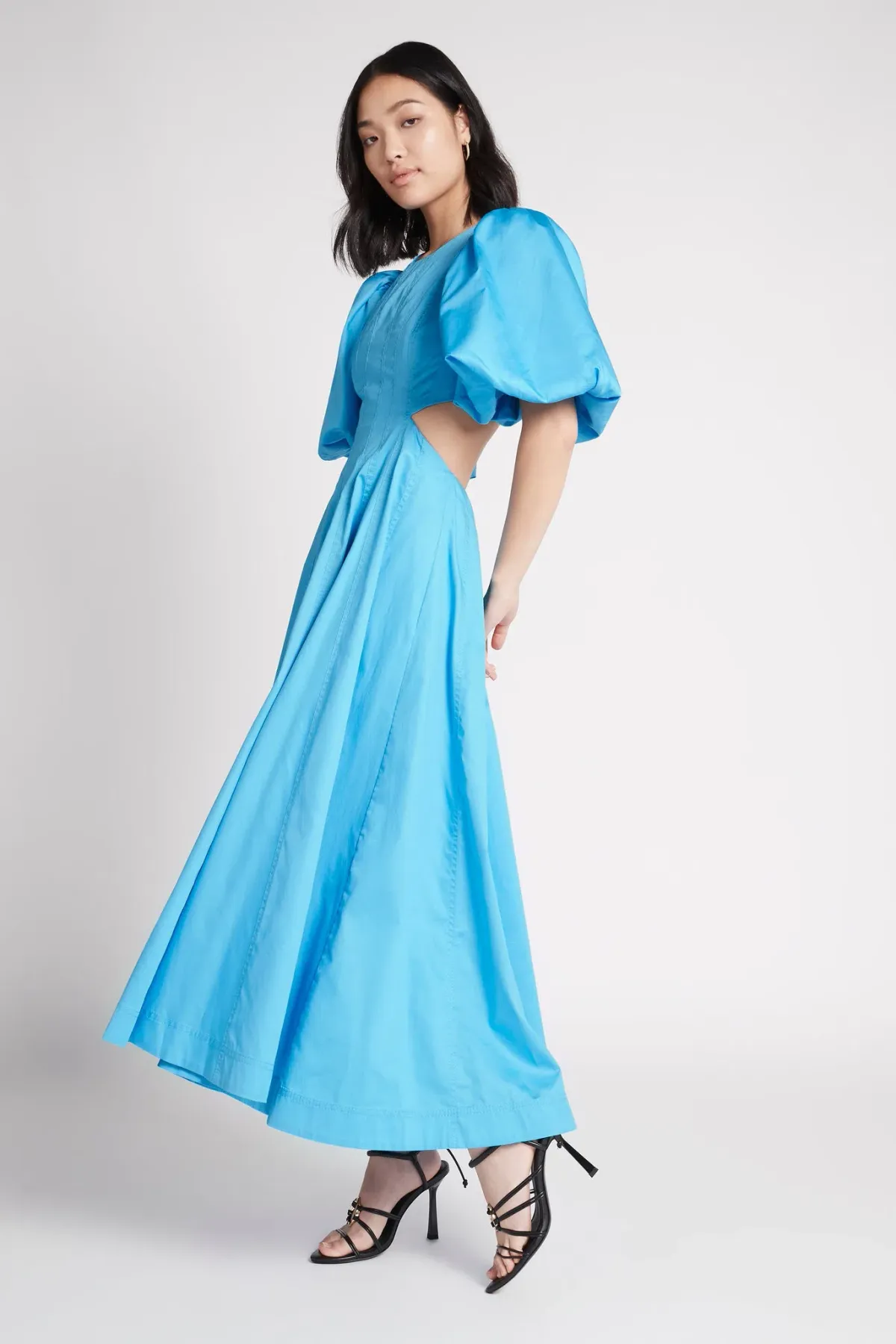 AJE Cerulean Falling Water Cut Out Midi Dress Blue Size 8 - Image 2