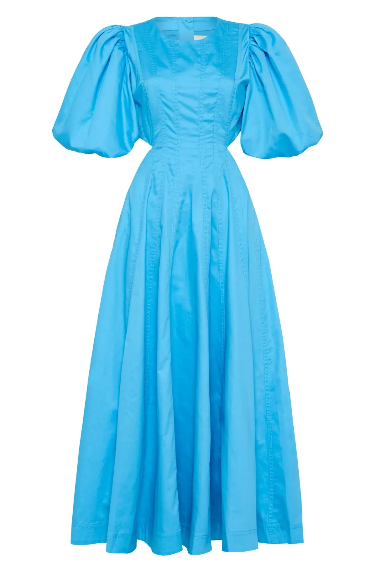AJE Cerulean Falling Water Cut Out Midi Dress Blue Size 8 - Image 4