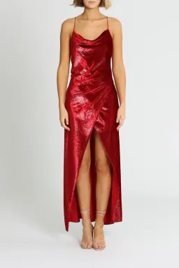 Camilla and Marc Mickey Slip Dress Red Size 6 for rent on The Volte - image 1