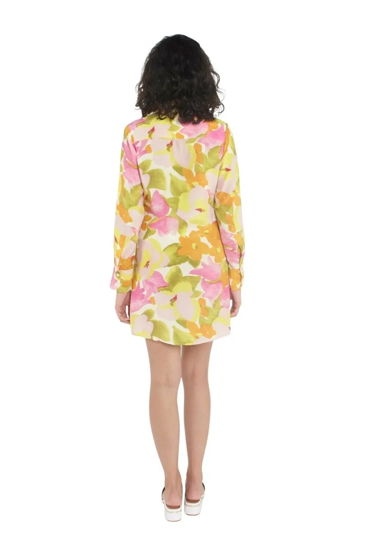With Jean Kelly Shirt Dress Multi Print Size 12 - Image 2