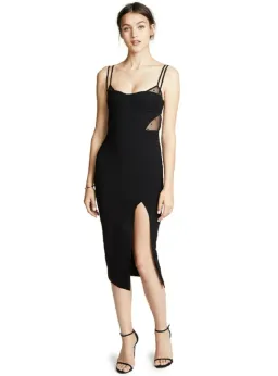 Bec & Bridge Wild Things Midi Dress Black Size AU 8 for rent on The Volte - image 1
