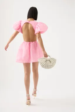 Aje Simplicity Cut Out Mini Dress Ballet Pink Size AU 6 for rent on The Volte - image 2