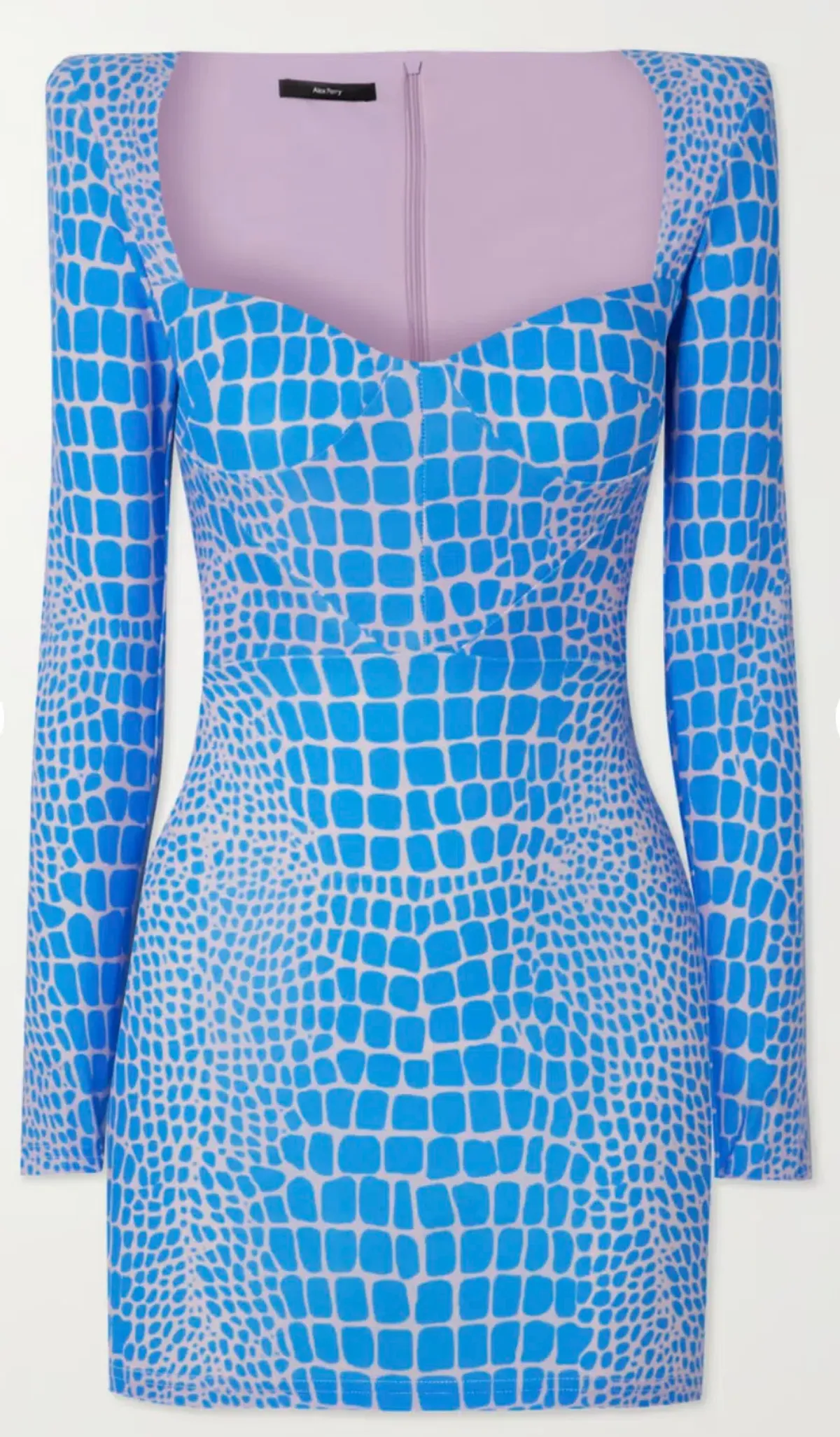 Alex Perry Neon Jersey Mini Dress Blue Size AU 6 - Image 3
