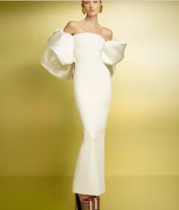 Solace London Pia Maxi Dress in Cream Size 10 for rent on The Volte - image 5