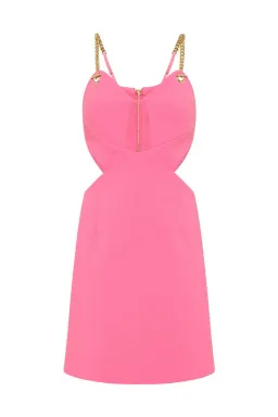 Rebecca Vallance Dulce Amore Mini Dress Pink Size 6  for rent on The Volte - image 4
