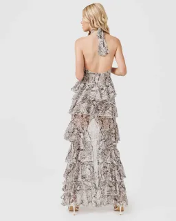 Derma Department Oscar Maxi Dress Snakeskin Size 4 for rent on The Volte - image 4