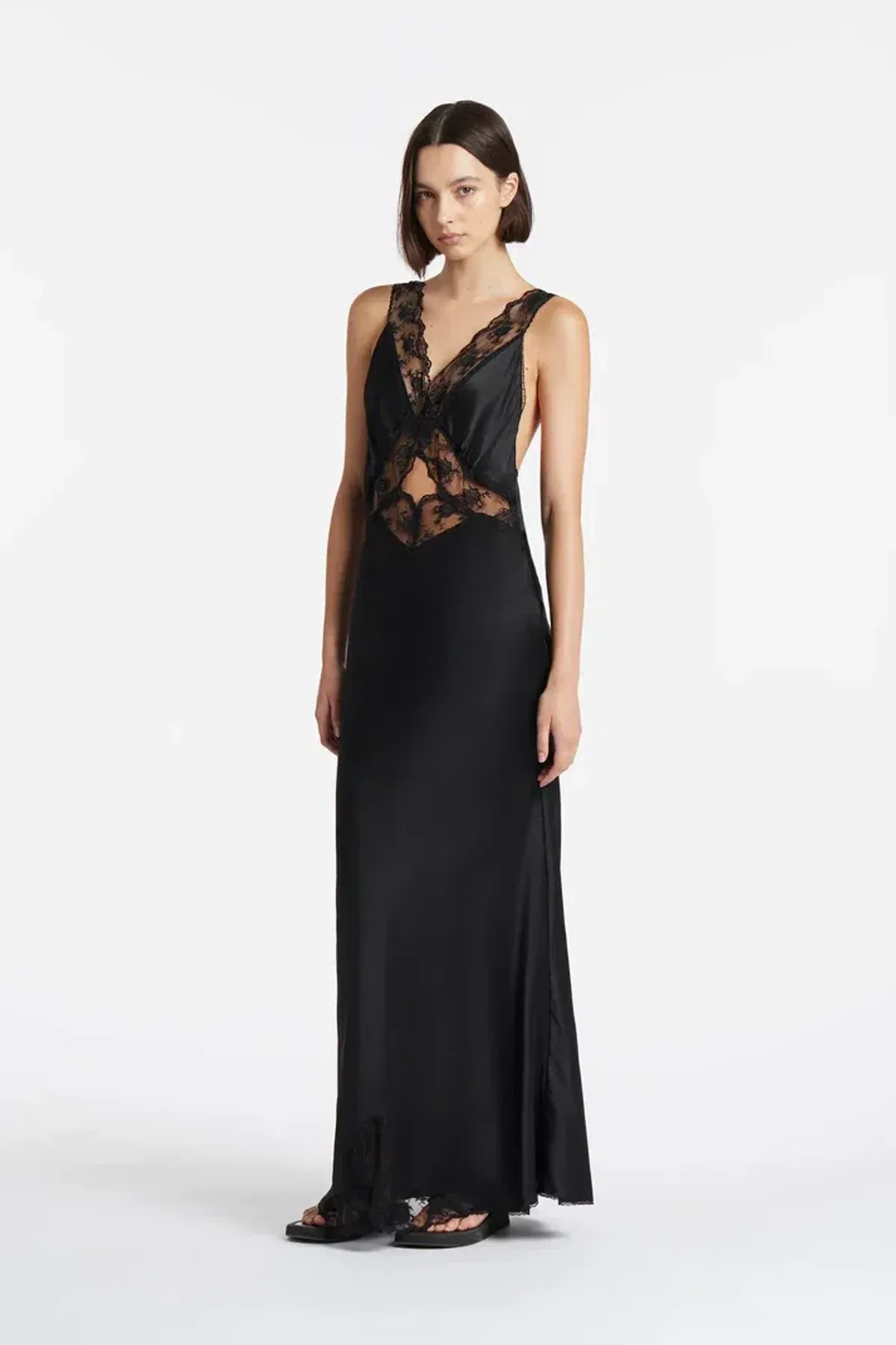 Sir The Label Aries Cut Out Gown Black Size 10 - Image 1