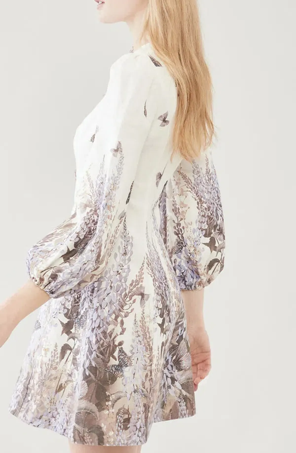 Zimmermann Luminous Butterfly Mini Dress Wild Botanica Size 0/8 - Image 2