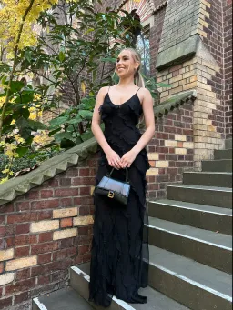 Rat & Boa Selena Dress Black Size 6  for rent on The Volte - image 1
