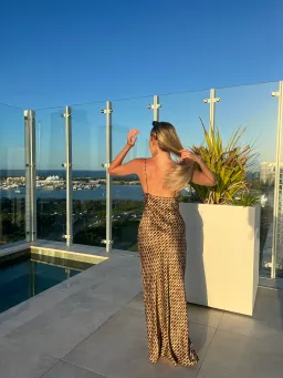 Bec & Bridge Amber V Maxi Dress Multi Print Size 8 for rent on The Volte - image 5