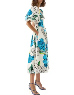 Aje Pedestal Corseted Midi Dress Floral Size 16 for rent on The Volte - image 2