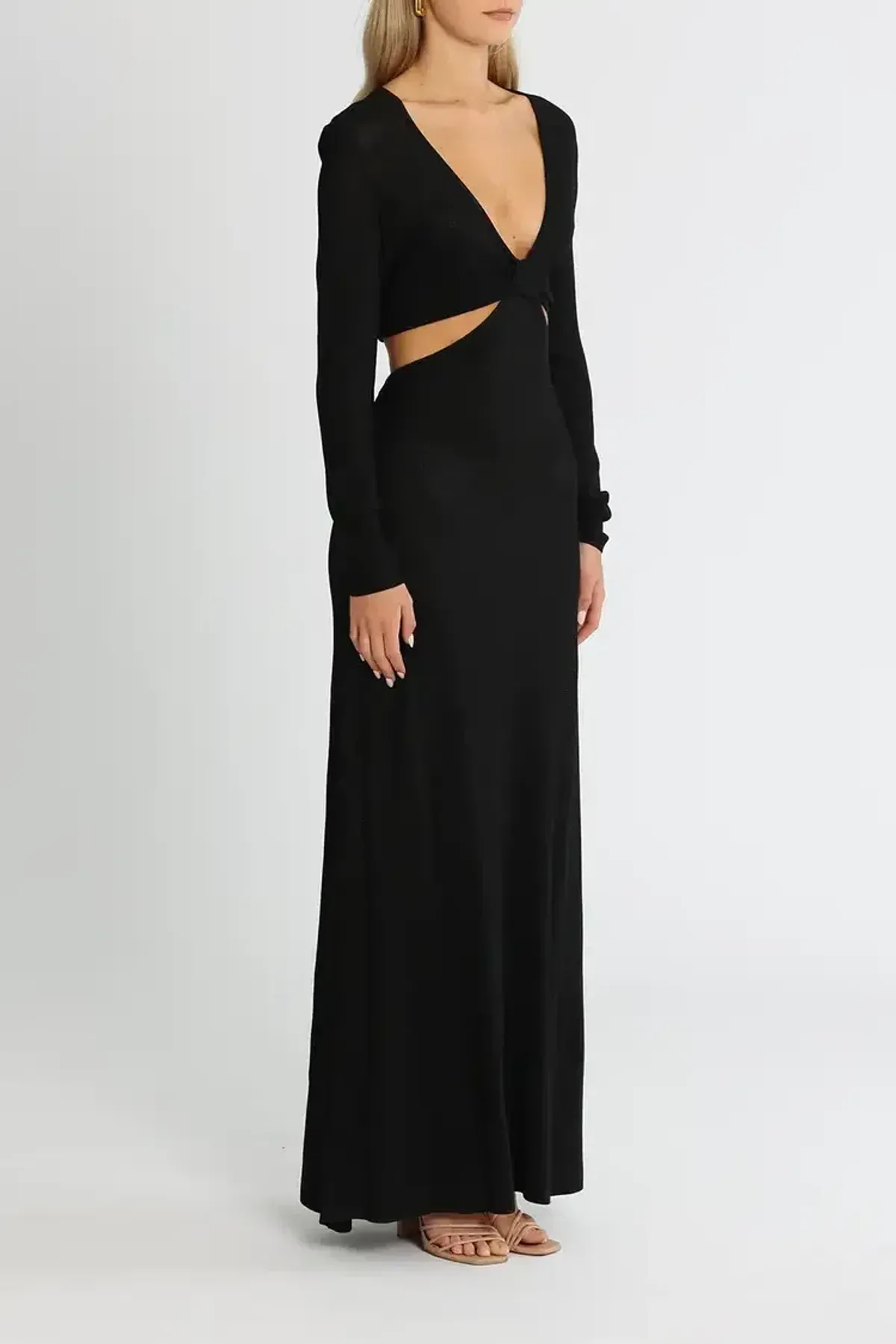 Camilla and Marc Alvar Knit Dress Black Size AU 10 - Image 2