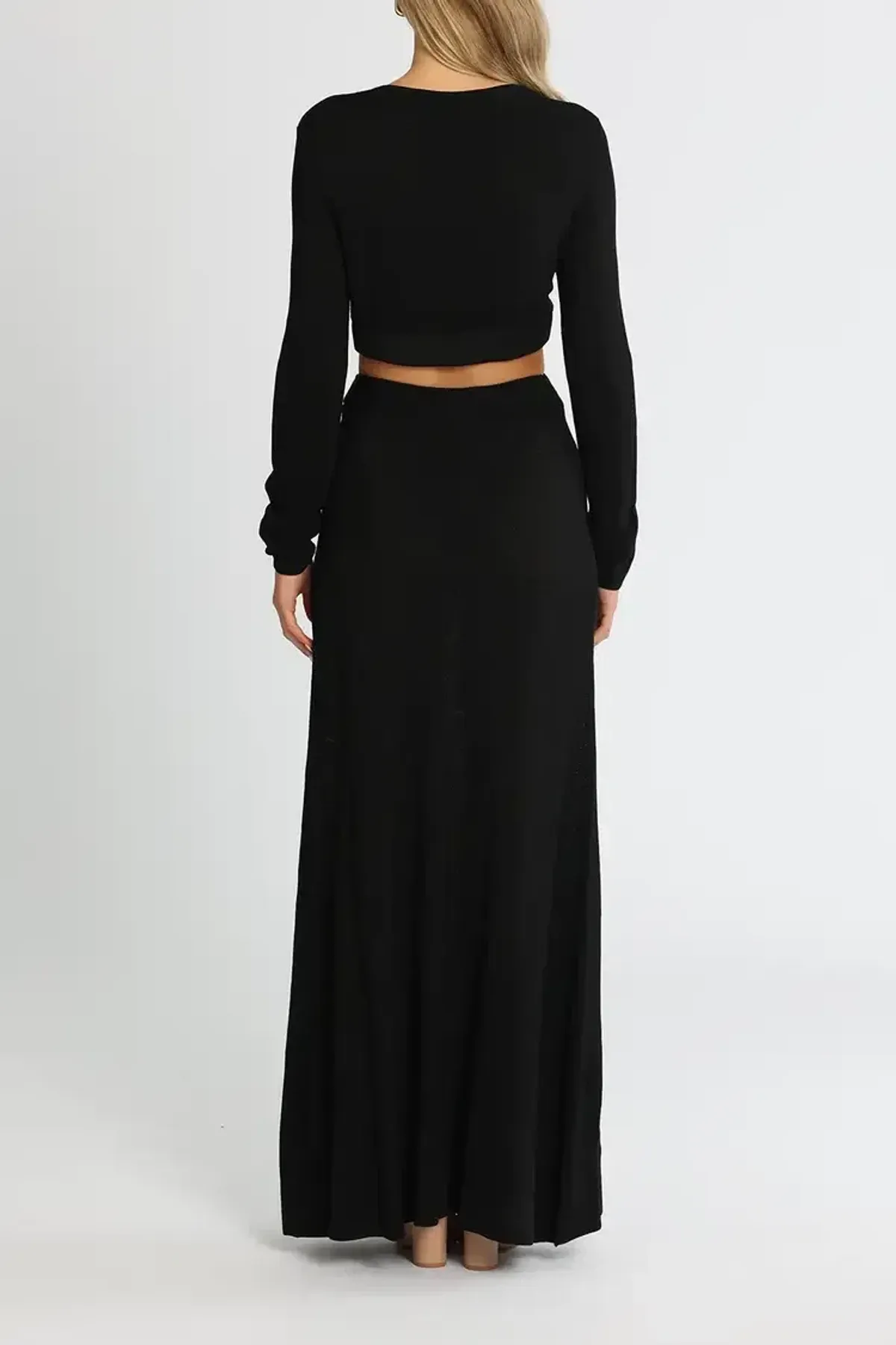 Camilla and Marc Alvar Knit Dress Black Size AU 8 - Image 3