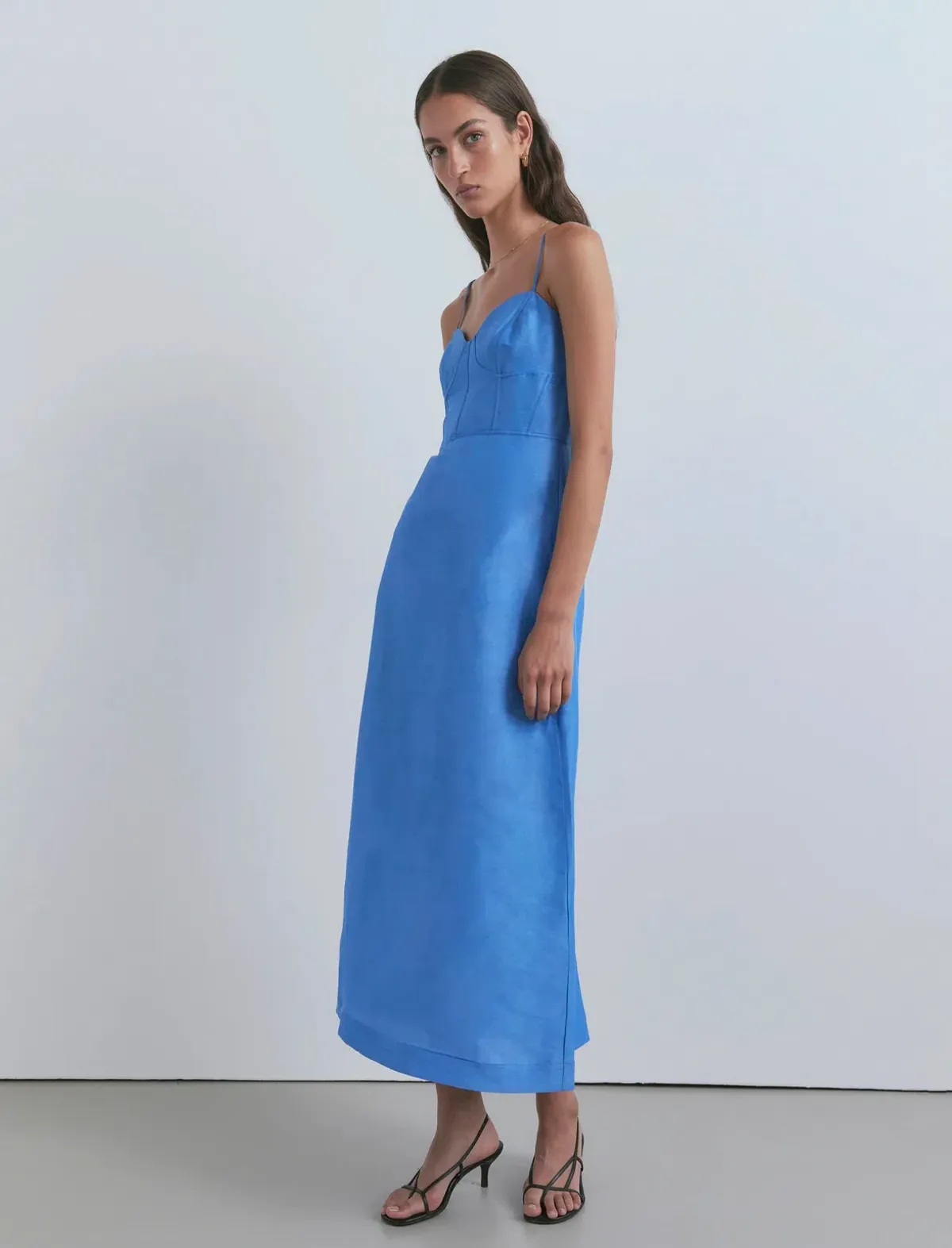 Viktoria & Woods Cornucopia Midi Dress Blue Size 14 - Image 1