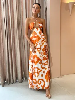Kate Ford Elise Twist Gown in Multi Size 14 for rent on The Volte - image 1
