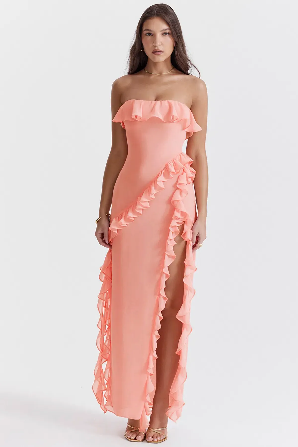 House of CB Sarina Gown Apricot Size S/Au 8 - Image 1