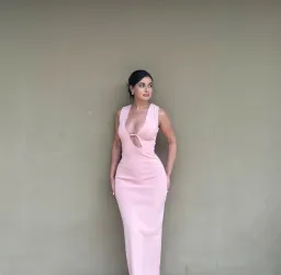 Sir the Label Kinetic Beaded Maxi Dress Pink Size 6 for rent on The Volte - image 1