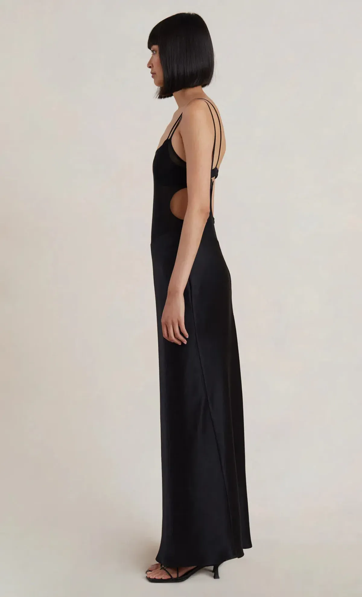 Bec & Bridge Lindsey Cutout Maxi Dress Black Size M/AU 12 - Image 4