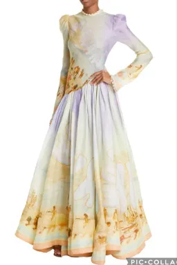 Zimmermann Tama Poster Print Maxi size 4 (16) for rent on The Volte - image 2