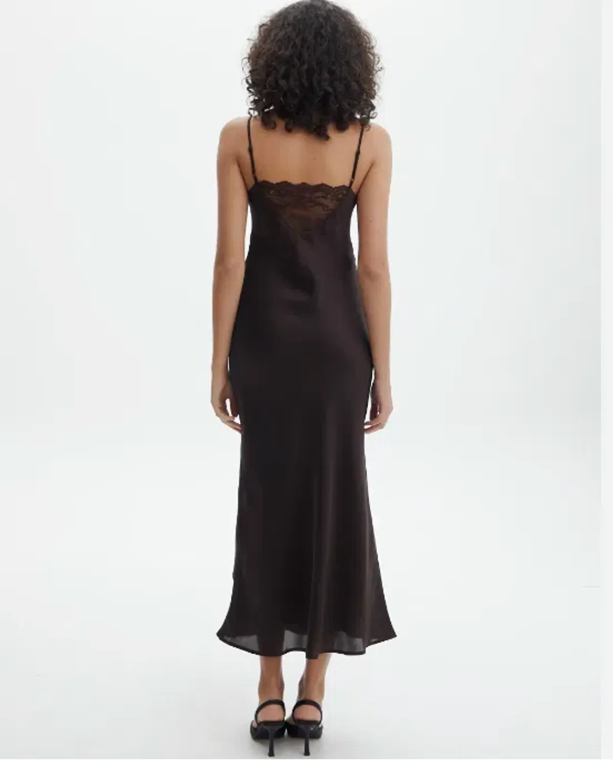 Bec & Bridge Lace Maxi Dress Brown Size AU 8 - Image 3