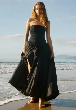 Aje Violette Bubble Hem Dress Black Size 10 for rent on The Volte - image 7