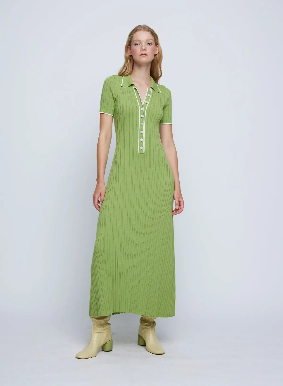 Anna Quan Penelope Dress In Matcha Cream Size 8 - Image 1