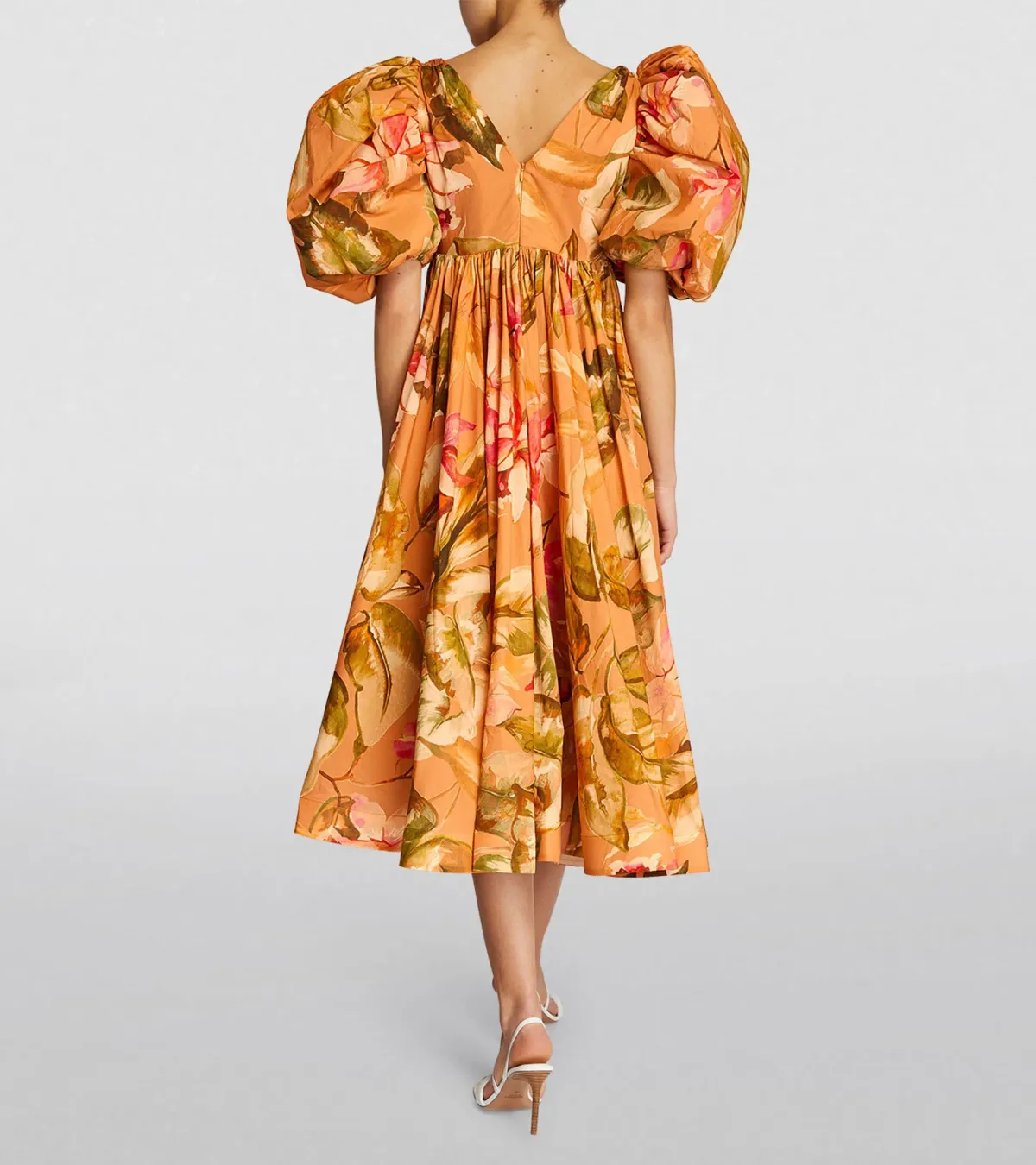 Anouki Cotton Floral Maxi Dress Floral Size 8 - Image 2