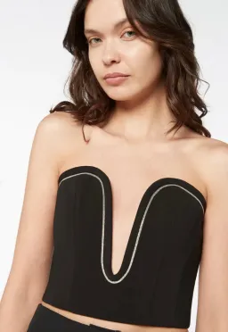 Manning Cartell Polish Final Bustier Top Black Size AU 8 for rent on The Volte - image 2