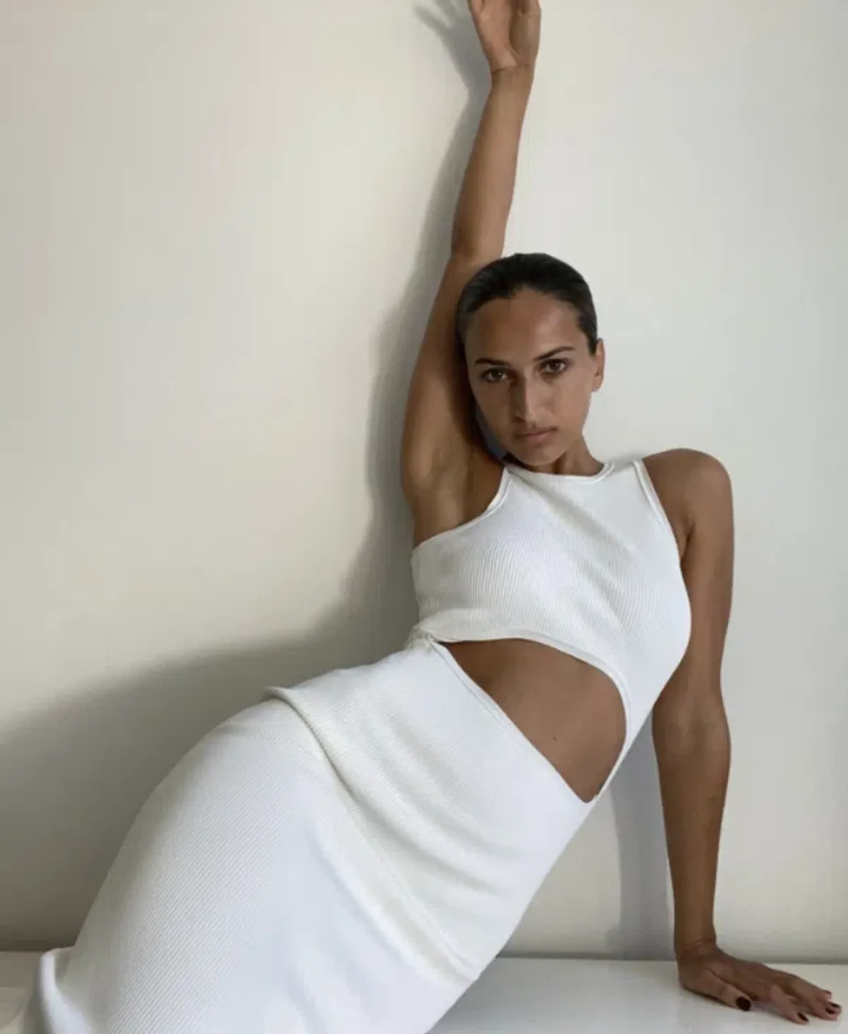 Sir The Label Ingrid Cut Out Dress Ivory Size XS/Au 6 - Image 7