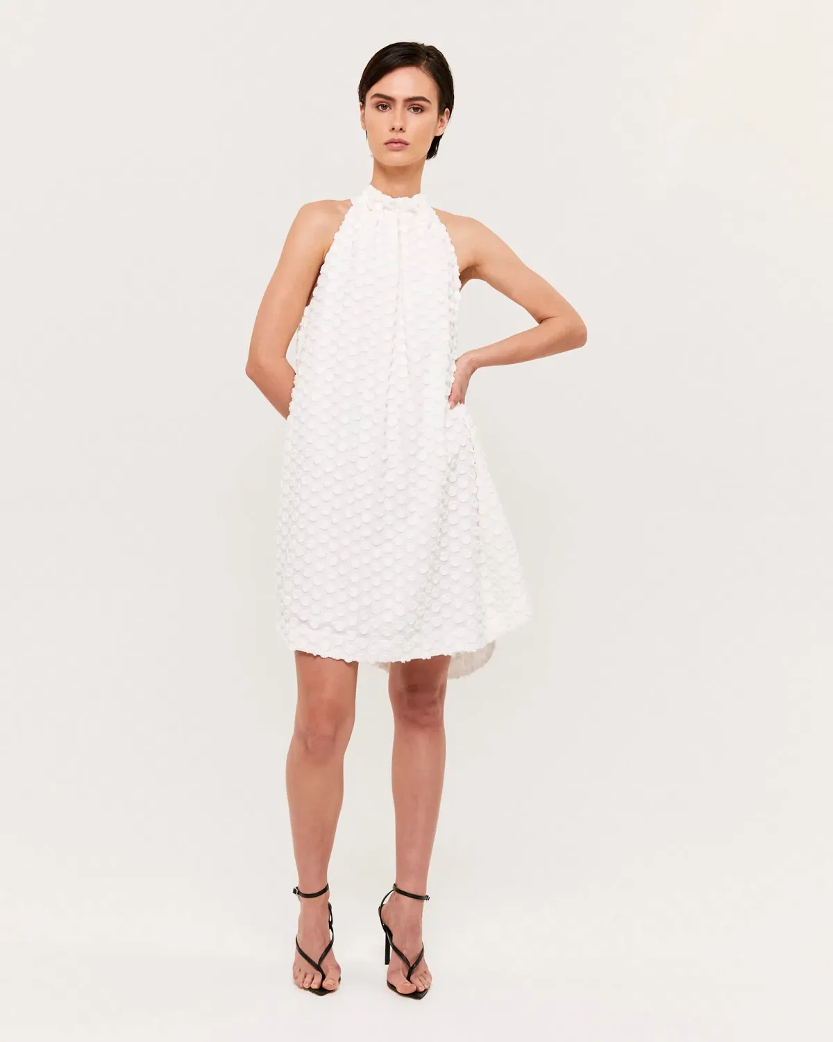 Saba Anika Halter Mini Dress White Size 4 - Image 1