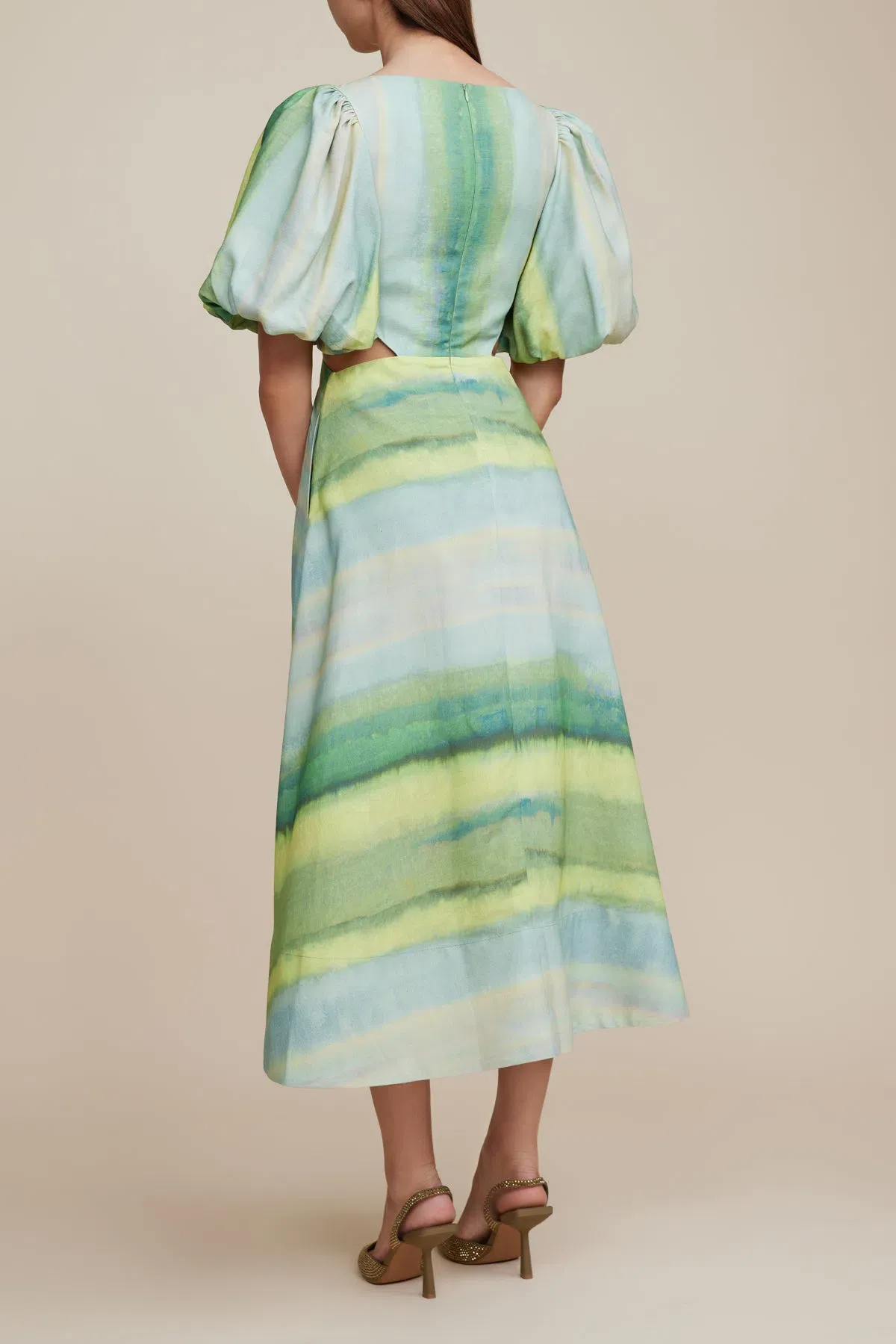 Acler Temple Dress Green Size 6 - Image 3