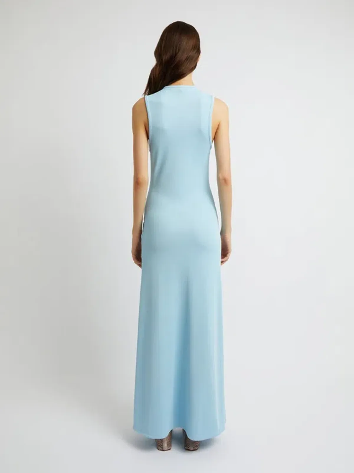 Christopher Esber Chasm Cay Buckle Dress Blue Calcite Size 6 - Image 3