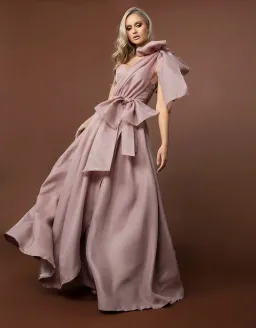 Bariano La Parfum Ball Gown Nude Size 6 for rent on The Volte - image 1