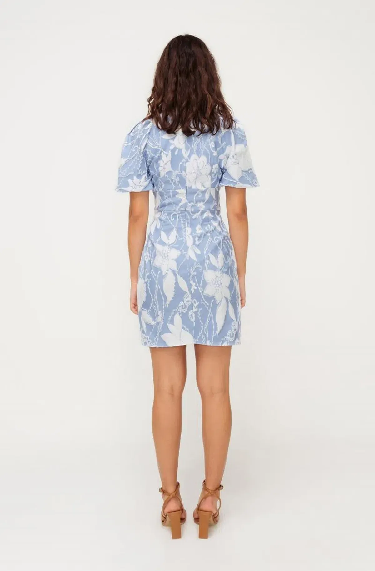 Sheike Heaven Sent Dress Blue Floral Size 14 - Image 2