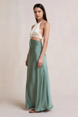 Bec & Bridge Carrie Halter Maxi Dress Multi Green Size 10 for rent on The Volte - image 3