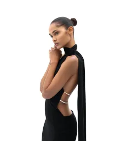 Khanums Kara Maxi Dress Black Size S/AU 8 for rent on The Volte - image 3