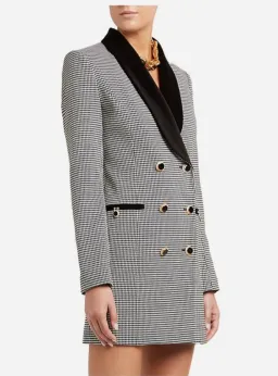 Rebecca Vallance Sebastian Mini Dress Houndstooth Print Size 12 for rent on The Volte - image 2