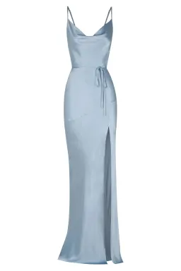 Shona Joy La Lune Bias Cowl Maxi in Powder Blue Size 6 for rent on The Volte - image 5