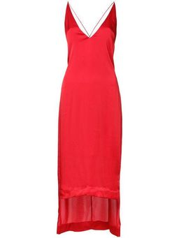 Dion Lee Fine Line Satin Dress Red 6 for rent on The Volte - image 3