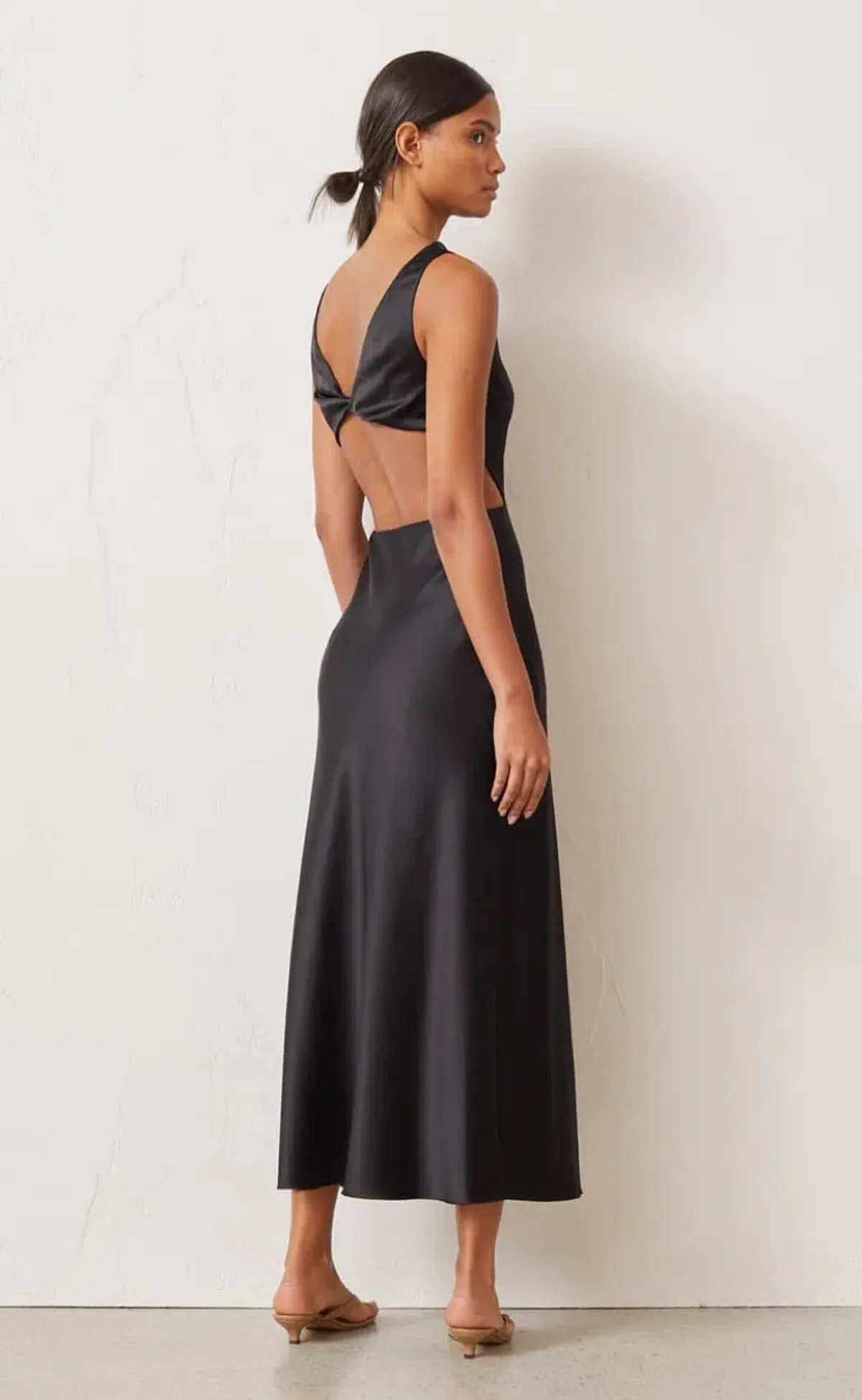 Bec & Bridge Seraphine Cut Out Midi Dress Black Size 8 - Image 3