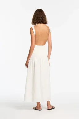 Sir The Label Lorena Open Back Maxi Dress White Size AU 10 for rent on The Volte - image 2