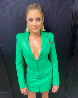 Eliya The Label Julia Blazer Dress Green Size XS/AU 6 for rent on The Volte - image 1