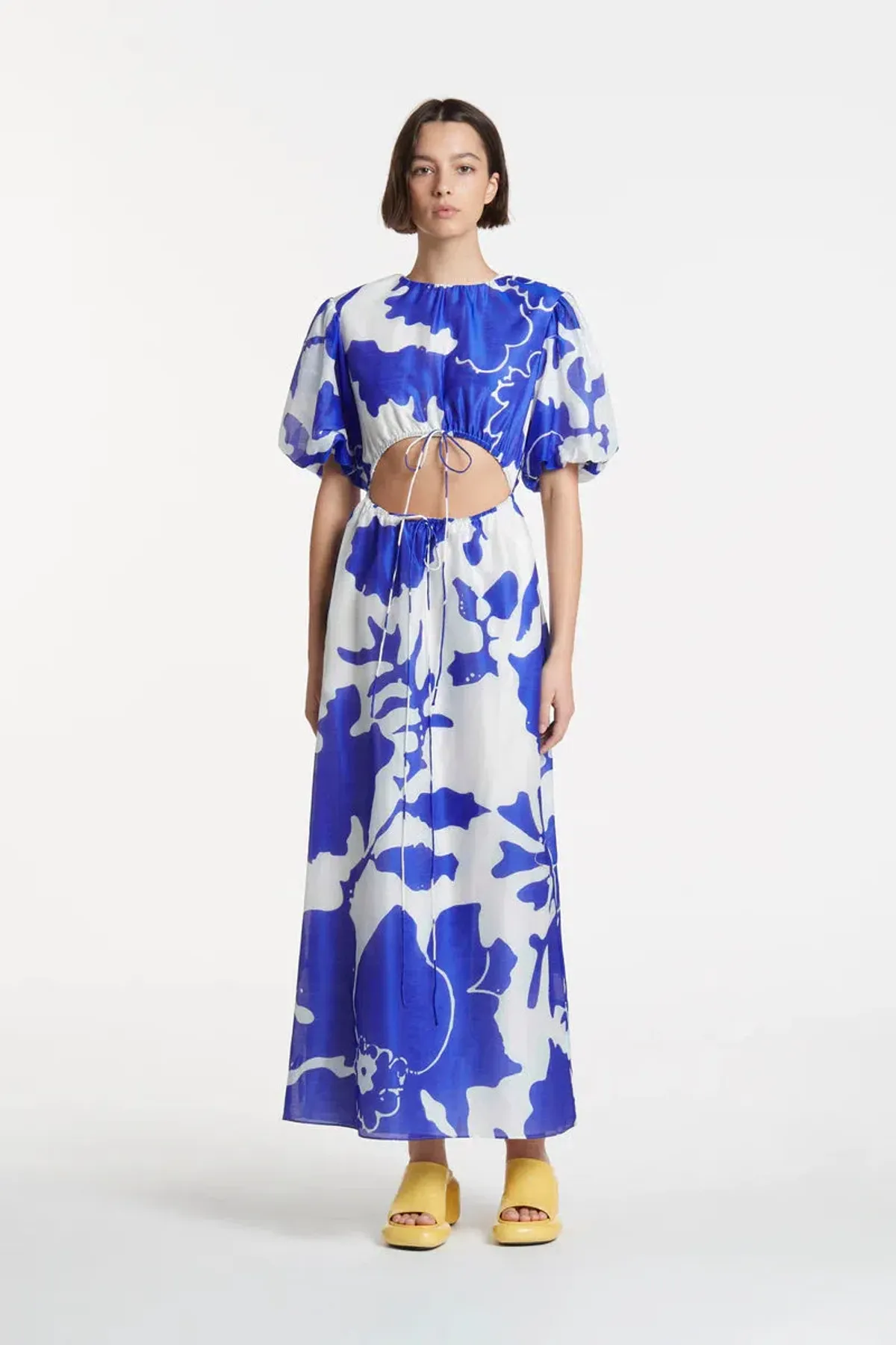 Sir The Label Vivi Puff-Sleeve Maxi Dress Print Size 10 - Image 1