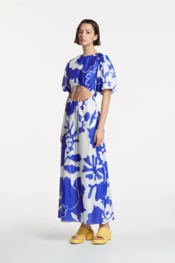 Sir The Label Vivi Puff-Sleeve Maxi Dress Print Size 10 for rent on The Volte - image 2
