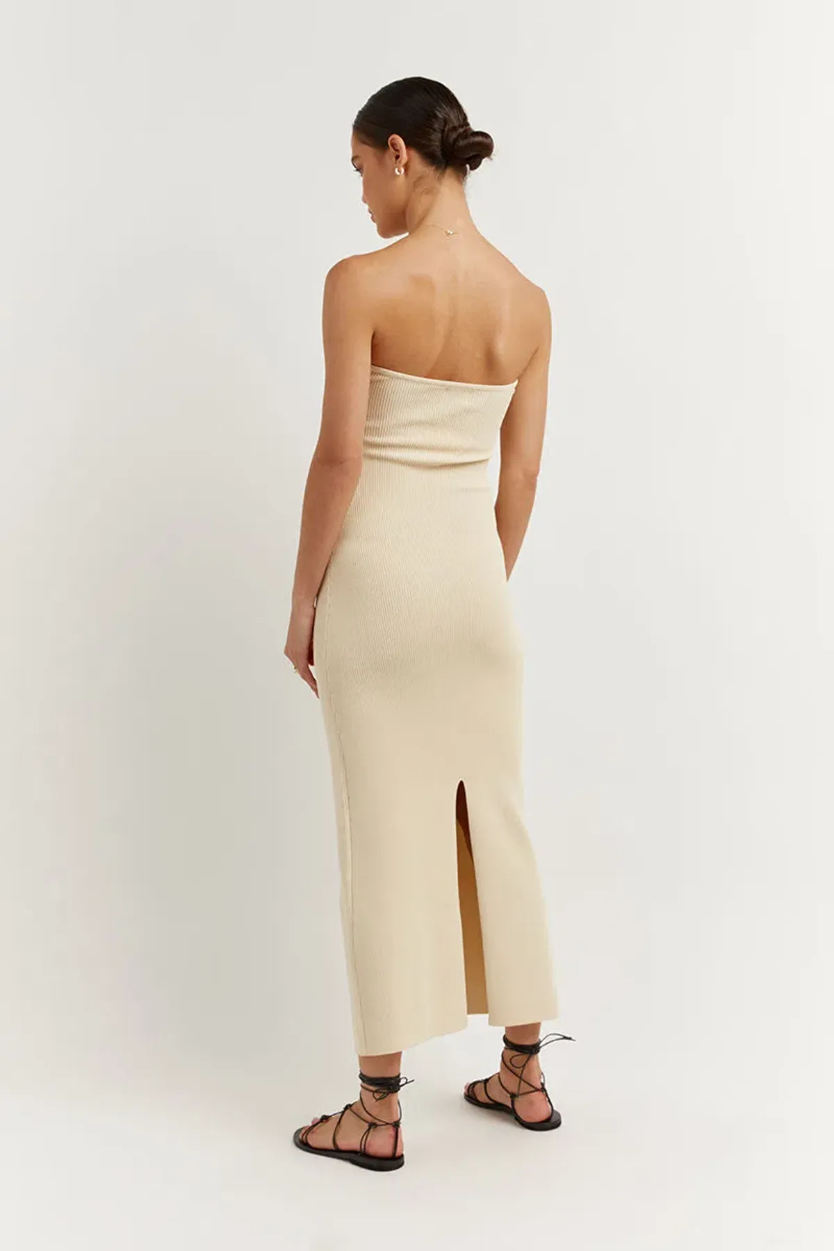 Dissh Anika Butter Knit Midi Dress Cream Size 6 - Image 2