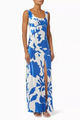Sir the Label Esme Bias Dress in Merce Abstract Print Size AU 8 for rent on The Volte - image 1