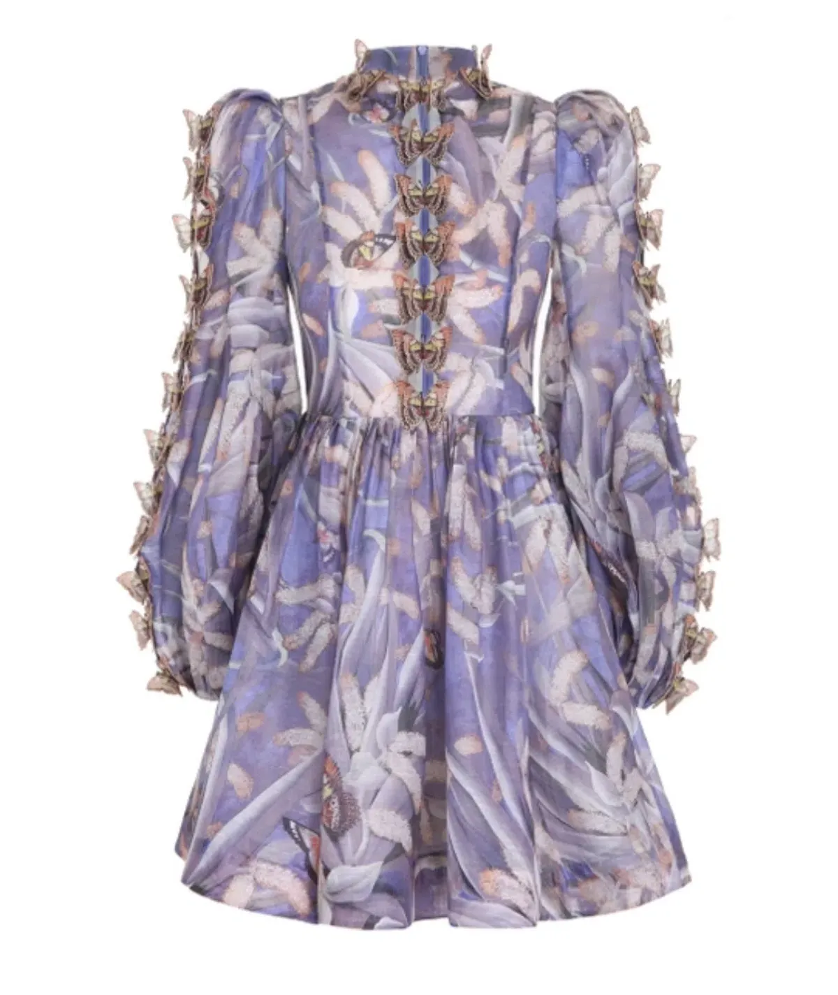 Zimmermann The Botanica Butterfly Mini Dress in Pandanus Dress Size 1/Au 8 - Image 3
