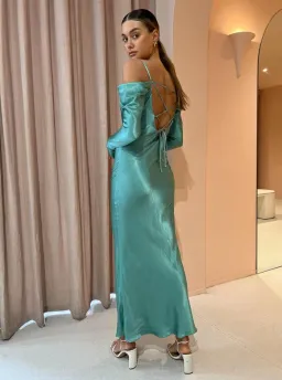 Issy Sereia Dress in Aquamarine Size 10 for rent on The Volte - image 2