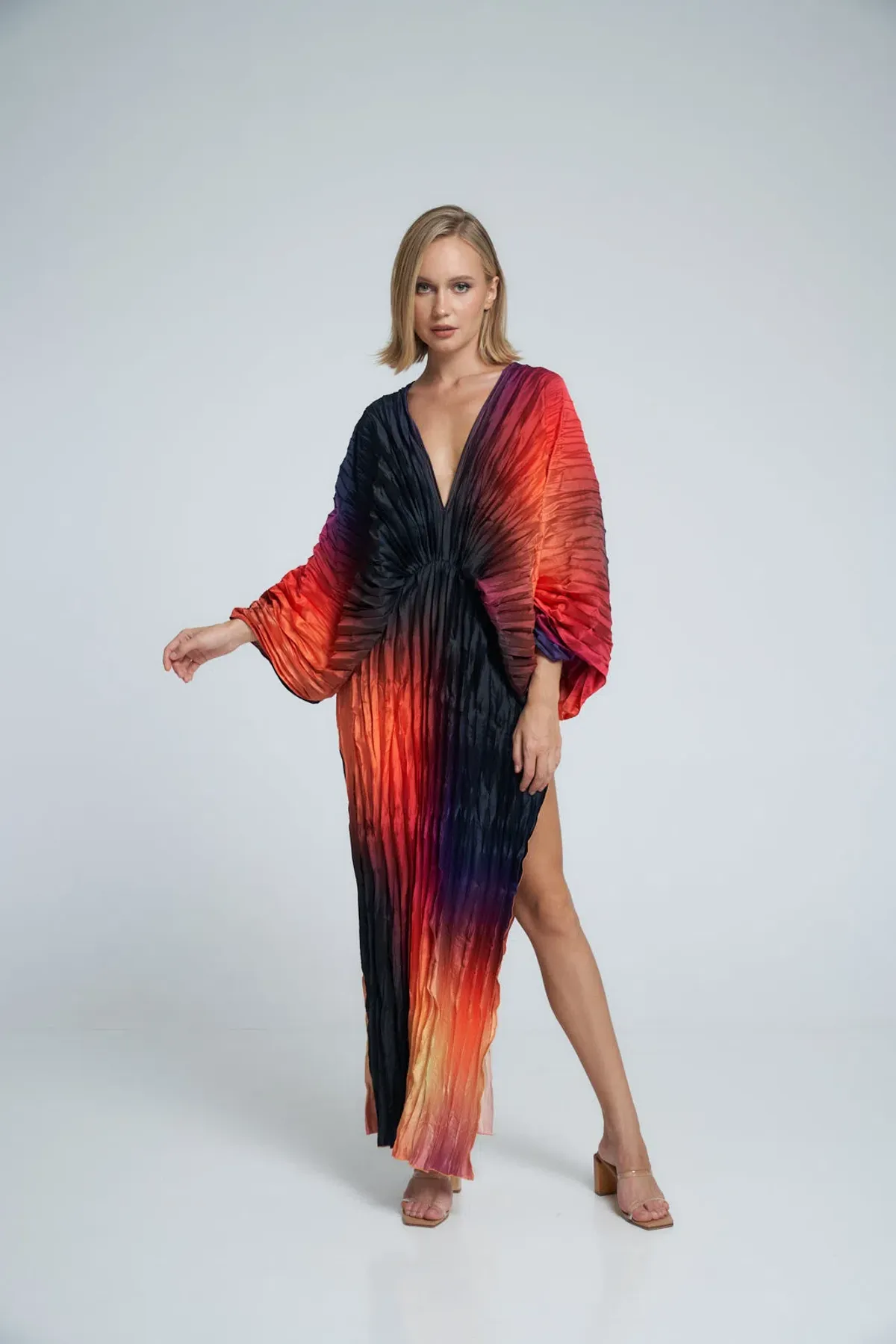 L’idee De Luxe Gown Fire Ombré Size 12 - Image 1