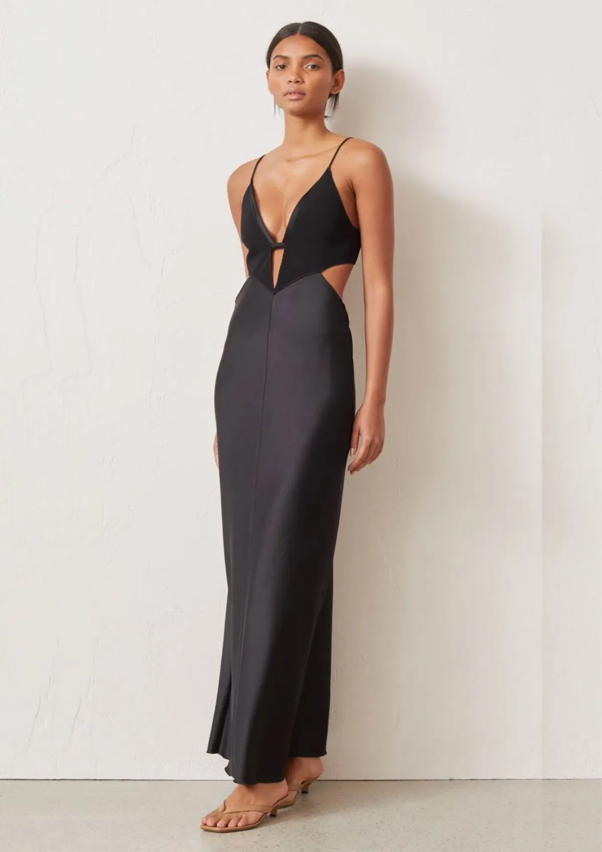 Bec & Bridge Seraphine Plunge Dress in Black Size 6 - Image 1